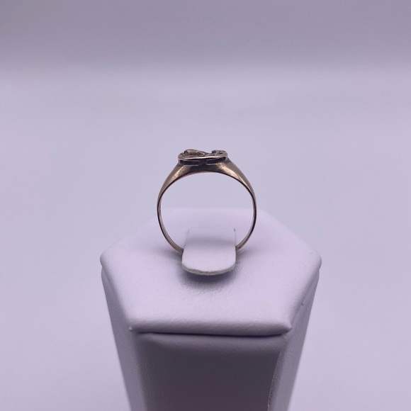 10k yellow gold Horseshoe ring - Picture 5 of 11